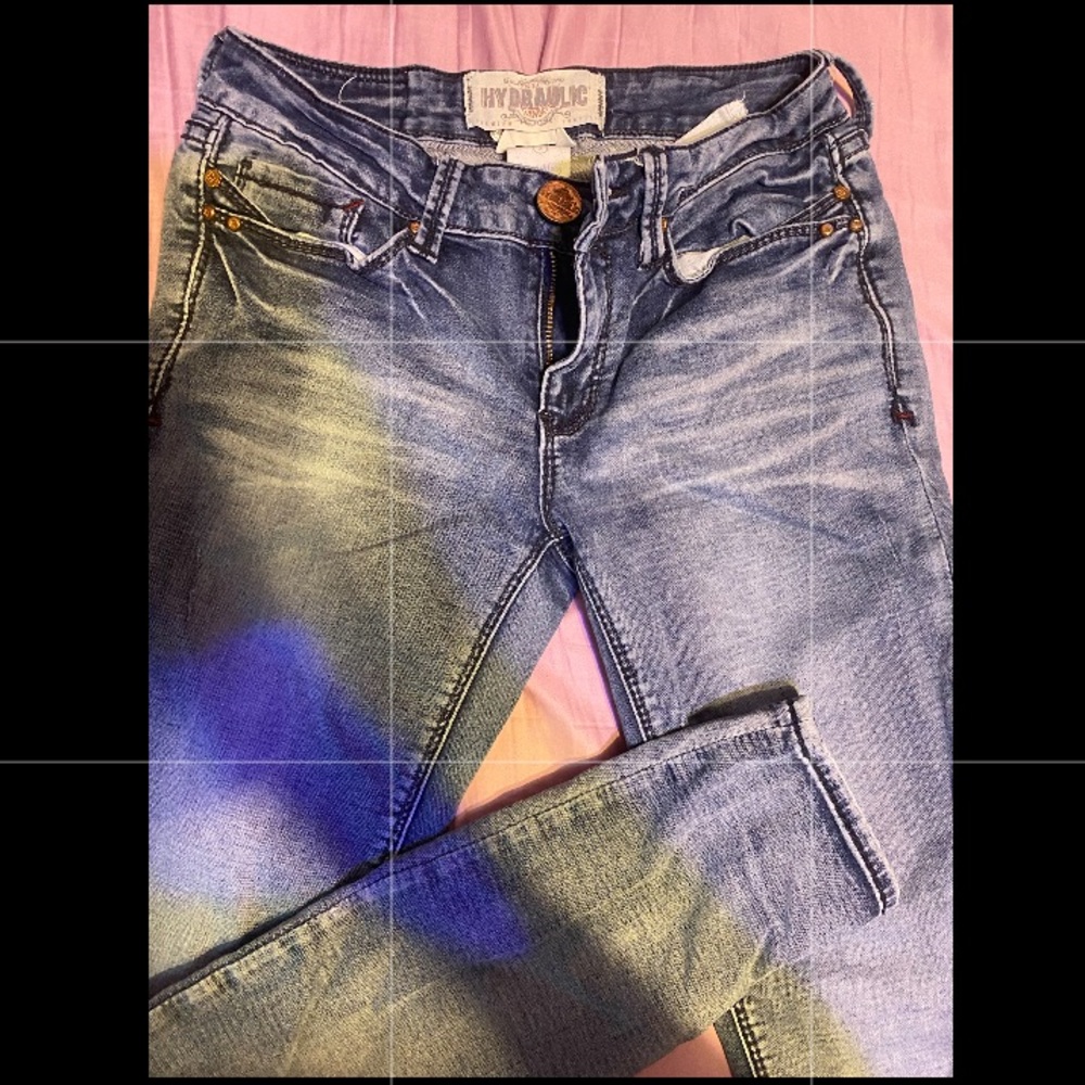 ✨Hydraulic denim skinny jeans!
